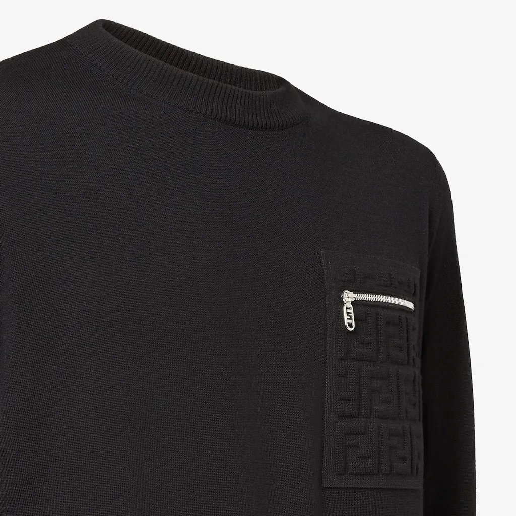 Ff Embossed Crewneck Jumper