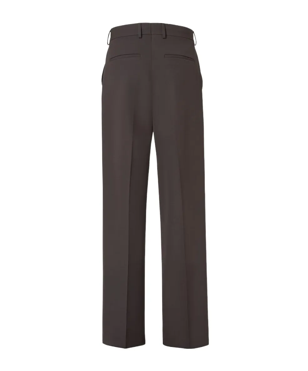 Straight-Leg Tailored Cigarette Pants