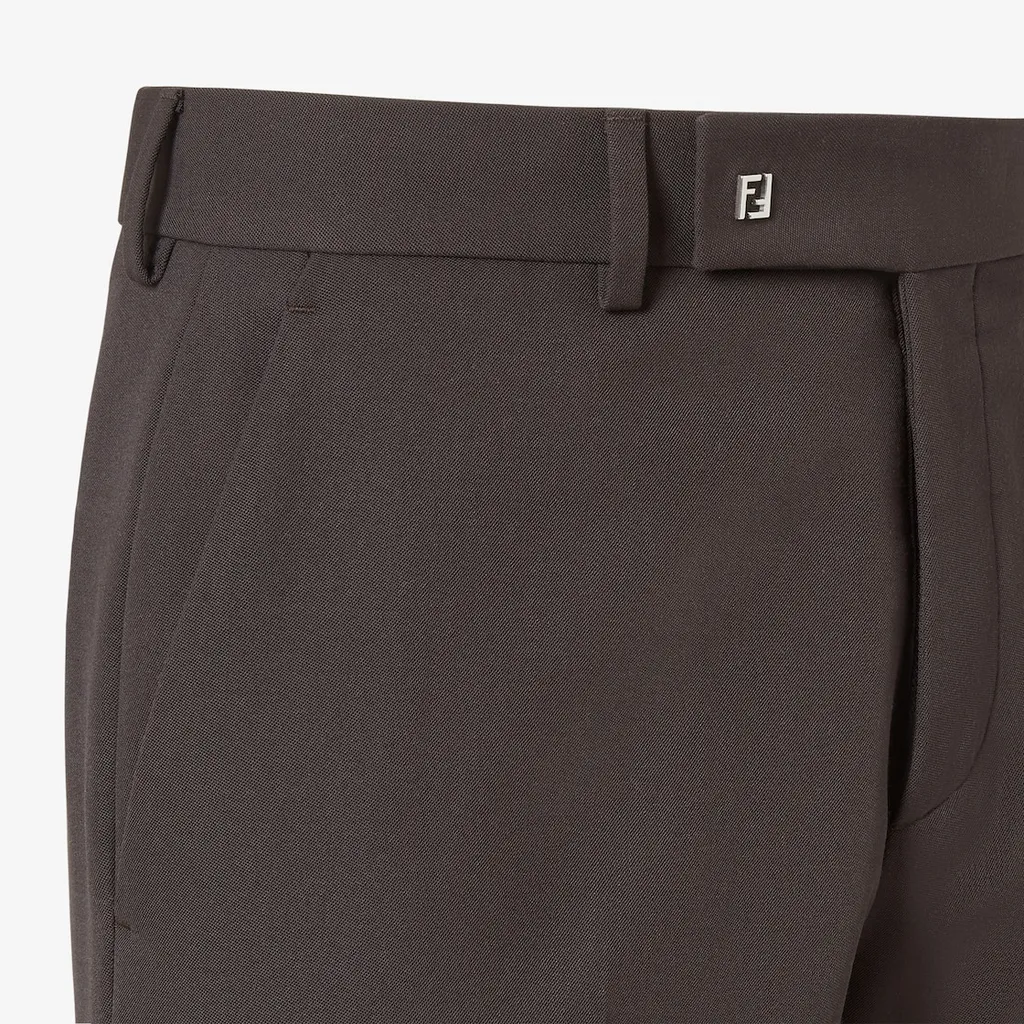 Straight-Leg Tailored Cigarette Pants