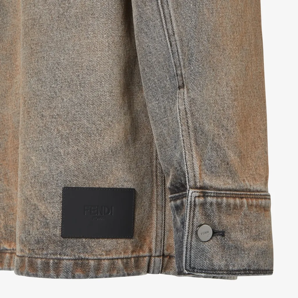 Long Sleeved Overdyed Denim Shirt
