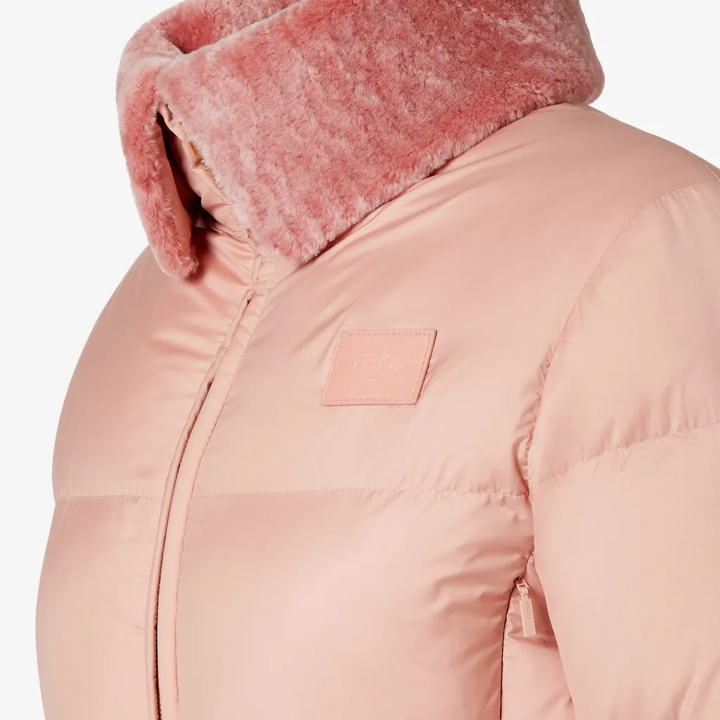 High Waistband Cropped Puffer Jacket