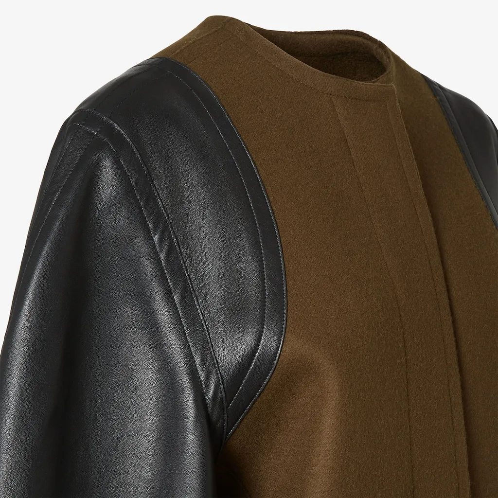 Single Breasted Belted Panelled Coat