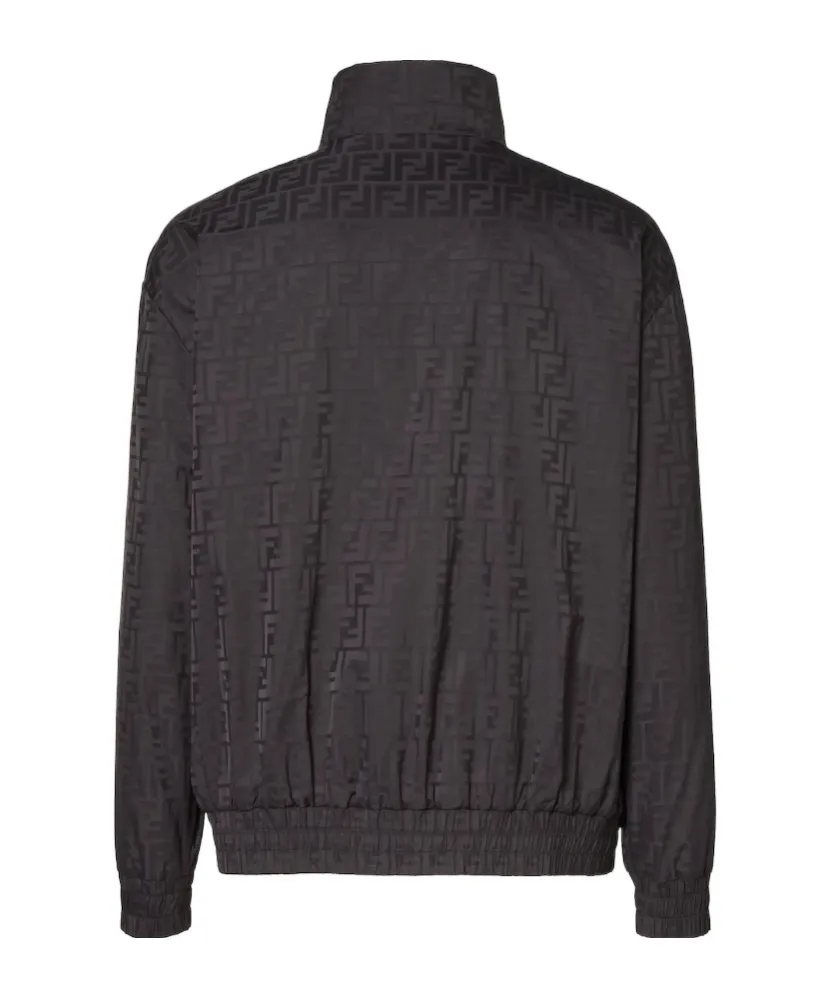 Ff Jacquard Zipped Bomber Jacket