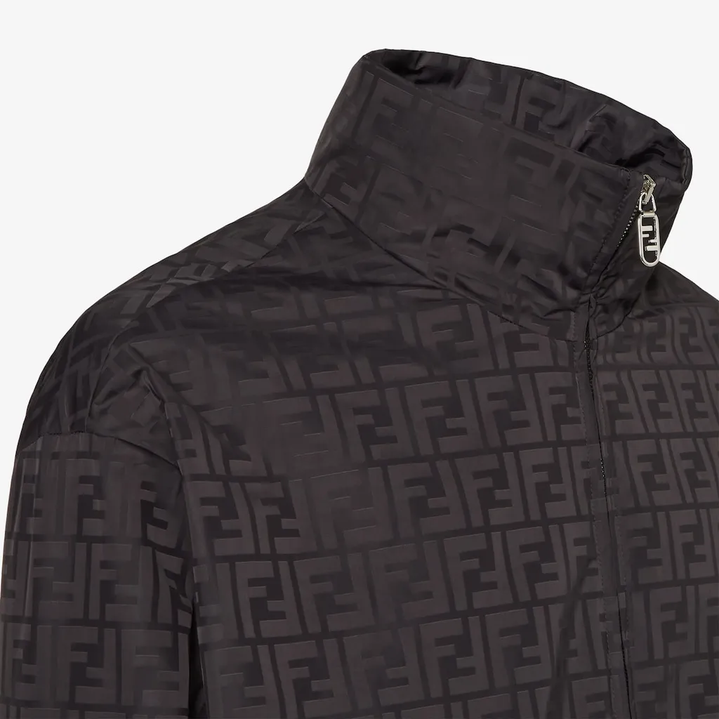 Ff Jacquard Zipped Bomber Jacket