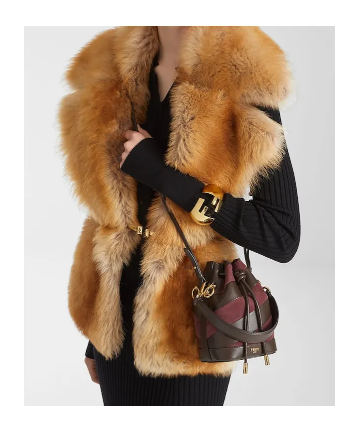 Mon Tresor Mini Drawstring Bucket Bag