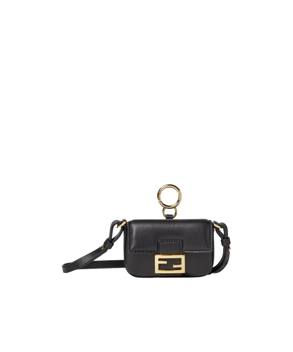Black Nappa Leather Charm