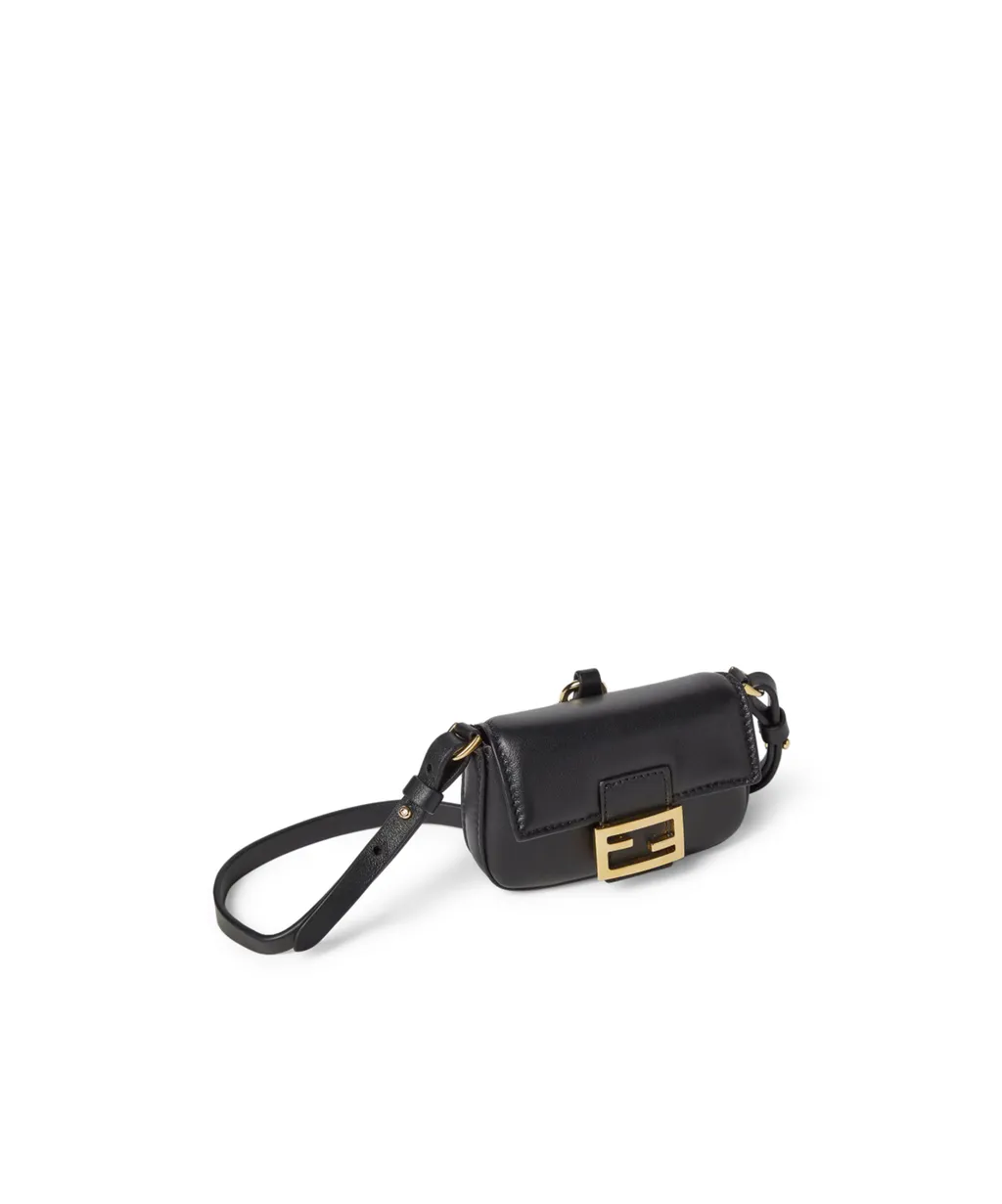 Black Nappa Leather Charm
