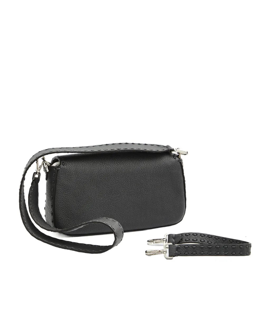 Baguette Macro-Stitch Messenger Bag