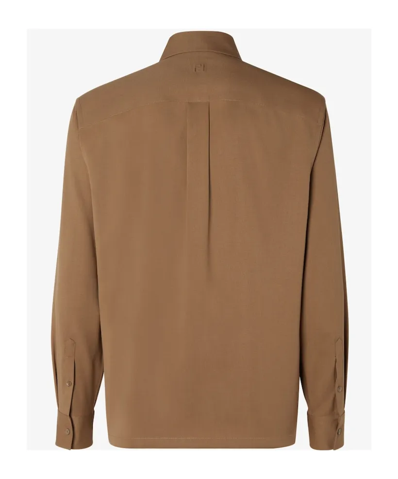 Rust-Colored Wool Shirt