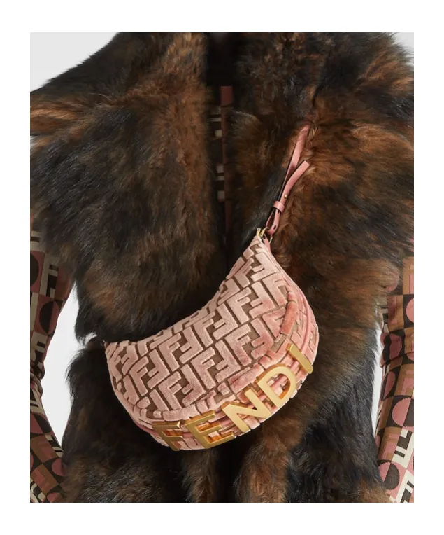 Ff Jacquard Velvet Mini-Bag