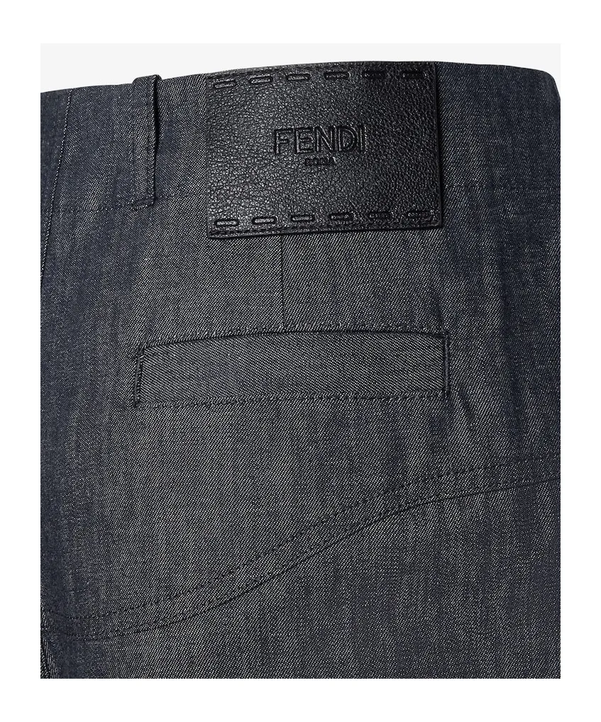 Light Blue Chambray Shorts