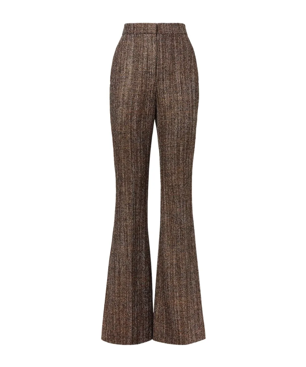 Rust Wool And Alpaca Pants