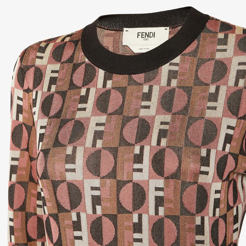 Optical Archive Print Long-Sleeve Mini Dress