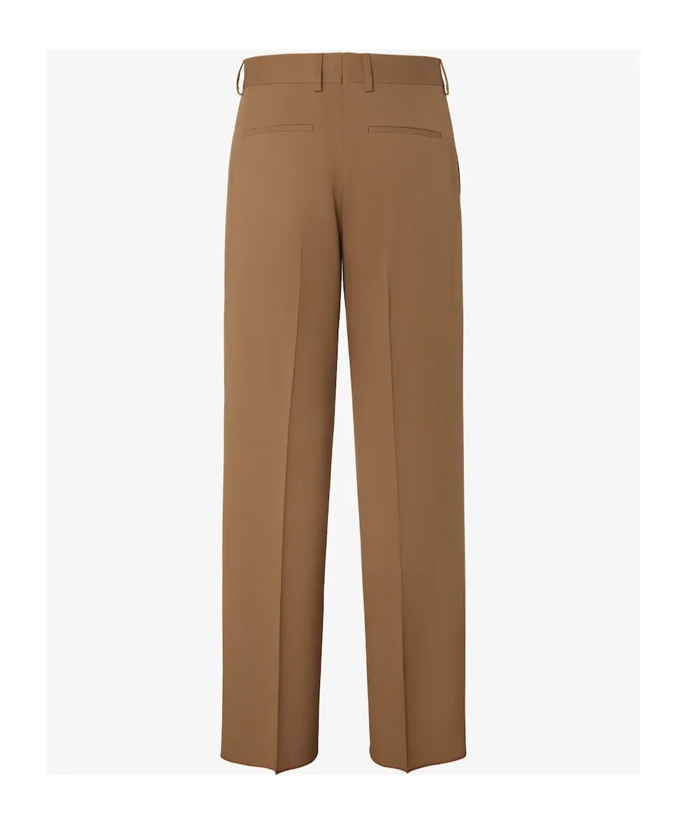 Straight-Leg Tailored Cigarette Trousers