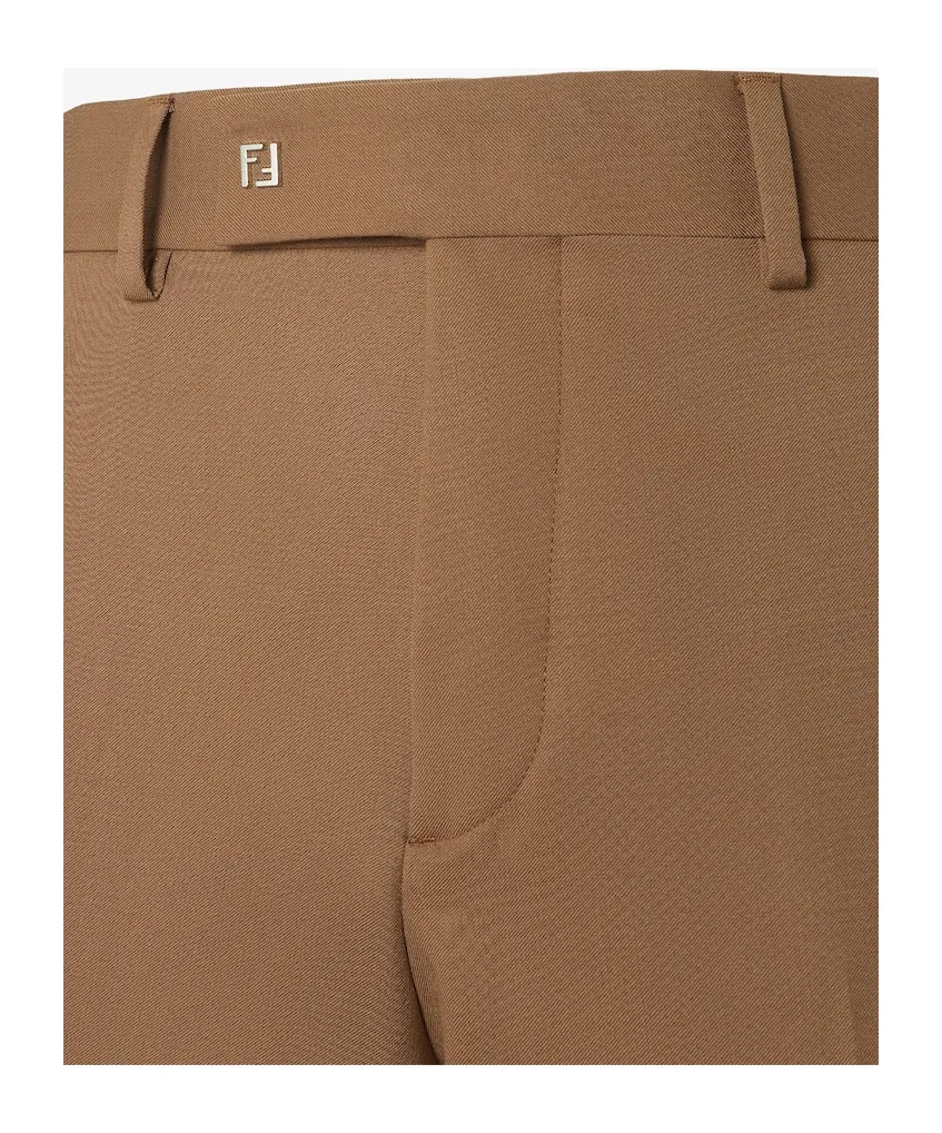 Straight-Leg Tailored Cigarette Trousers