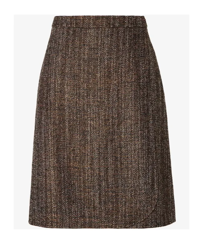 Rust Wool And Alpaca Skirt
