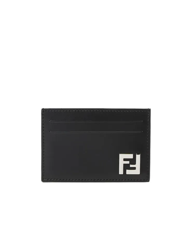 Black Leather Card Holder