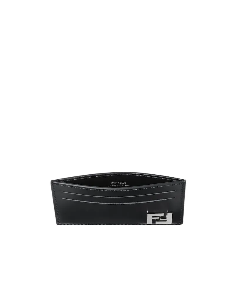 Black Leather Card Holder