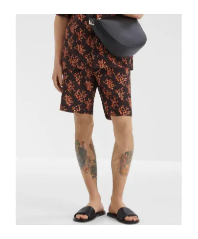 Brown Linen Shorts