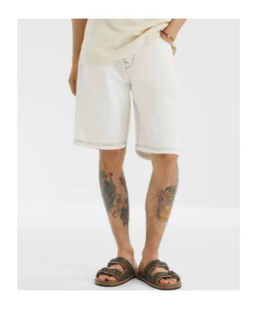White Denim Shorts