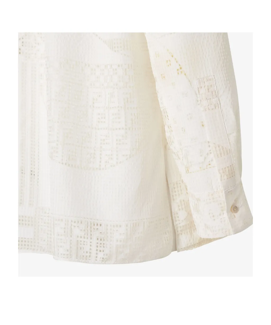 Long Sleeved Patchwork Shirt