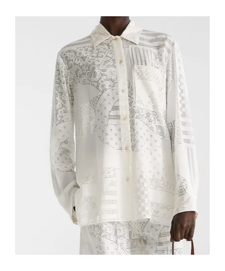 Long Sleeved Patchwork Shirt
