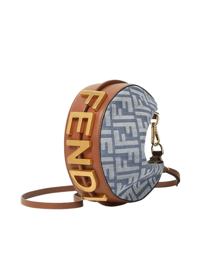 Fendigraphy Ff Jacquard Mini Hobo Bag