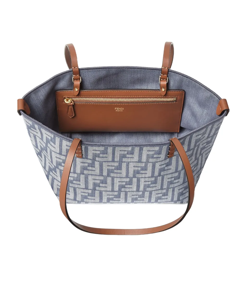 Roll Ff Jacquard Small Tote Bag
