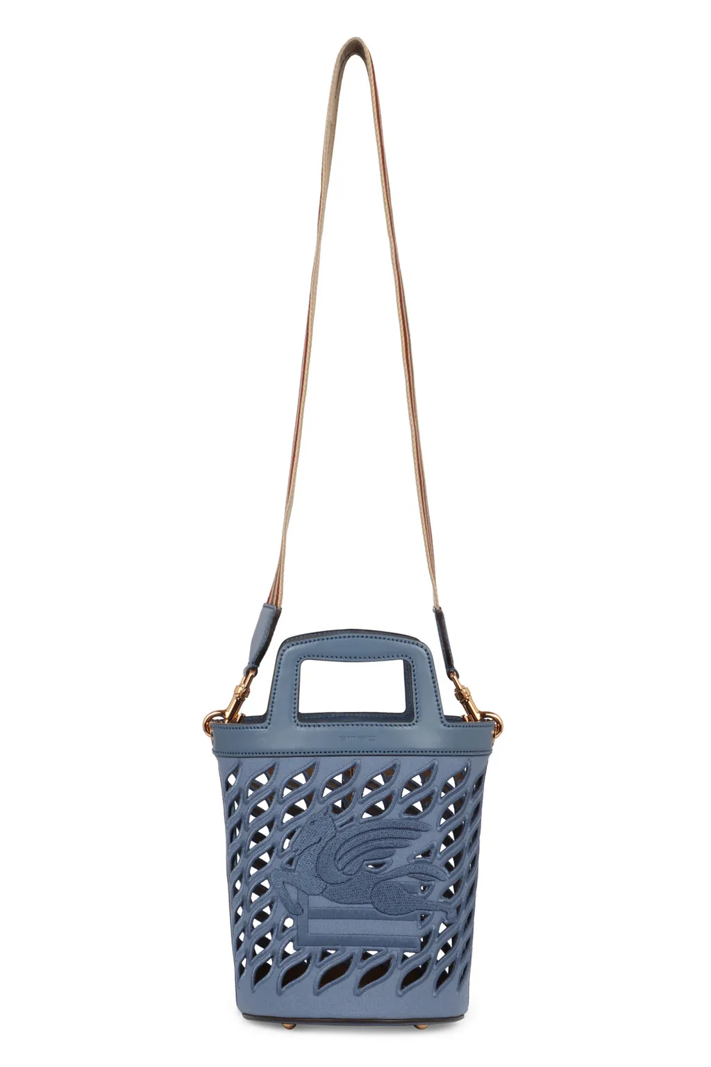 Logo Embroidered Cut-Out Detailed Bucket Bag