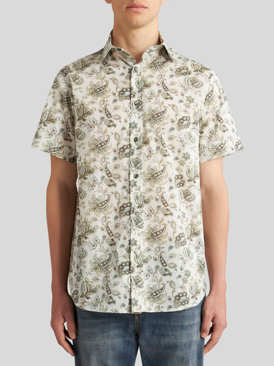 Paisley Print Cotton Shirt