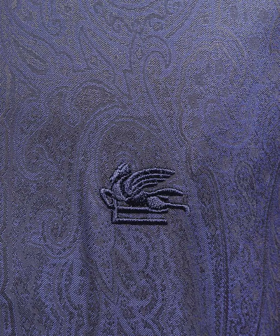 Paisley-Jacquard Buttoned Shirt