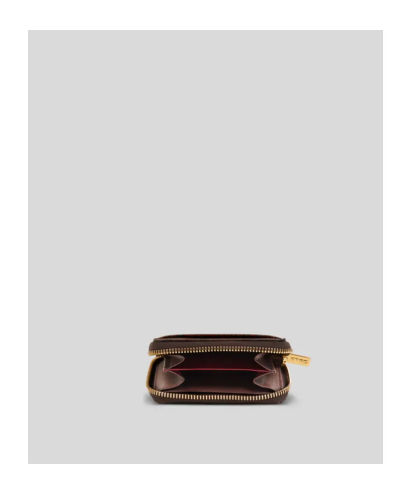 Paisley Printed Logo Embroidered Coin Holder