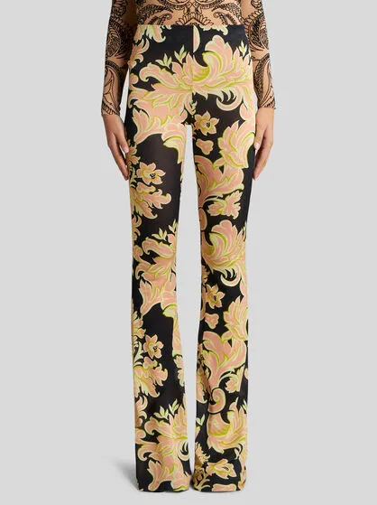 Printed Jersey Trousers