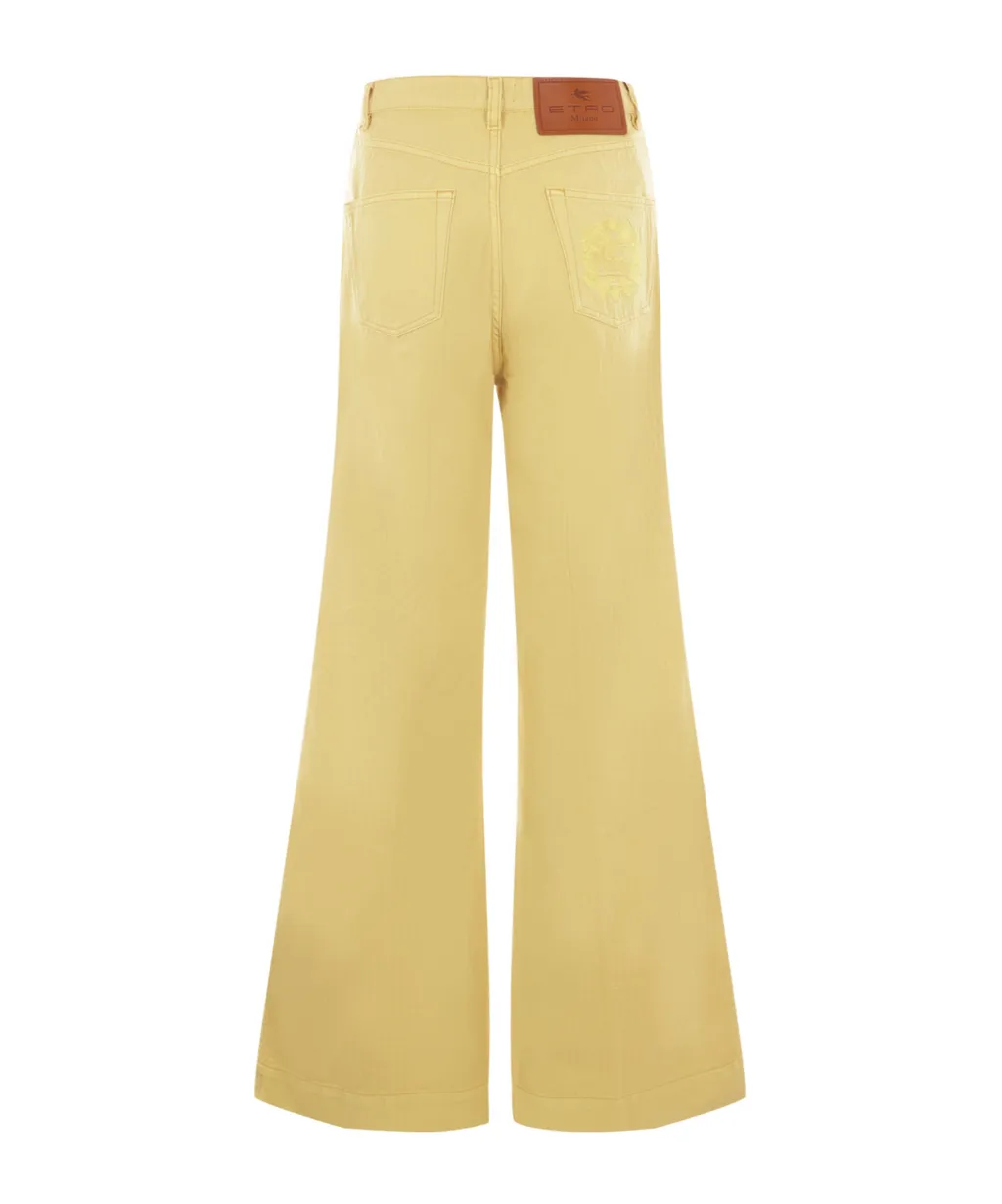Pegaso Embroidered Flared Trousers