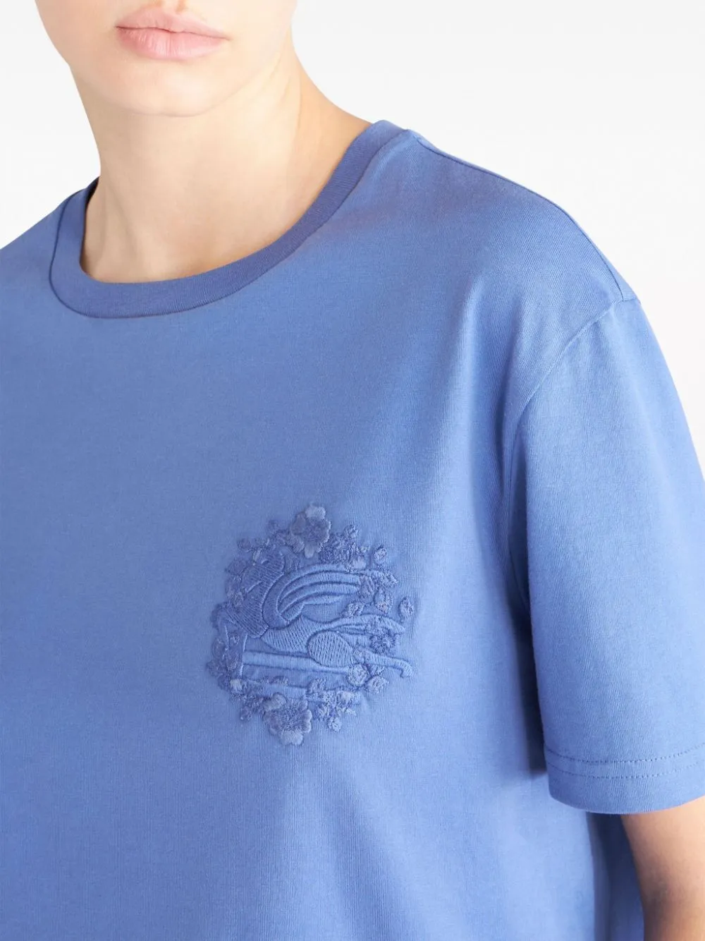 T-Shirt With Round Neck And Short Sleeves