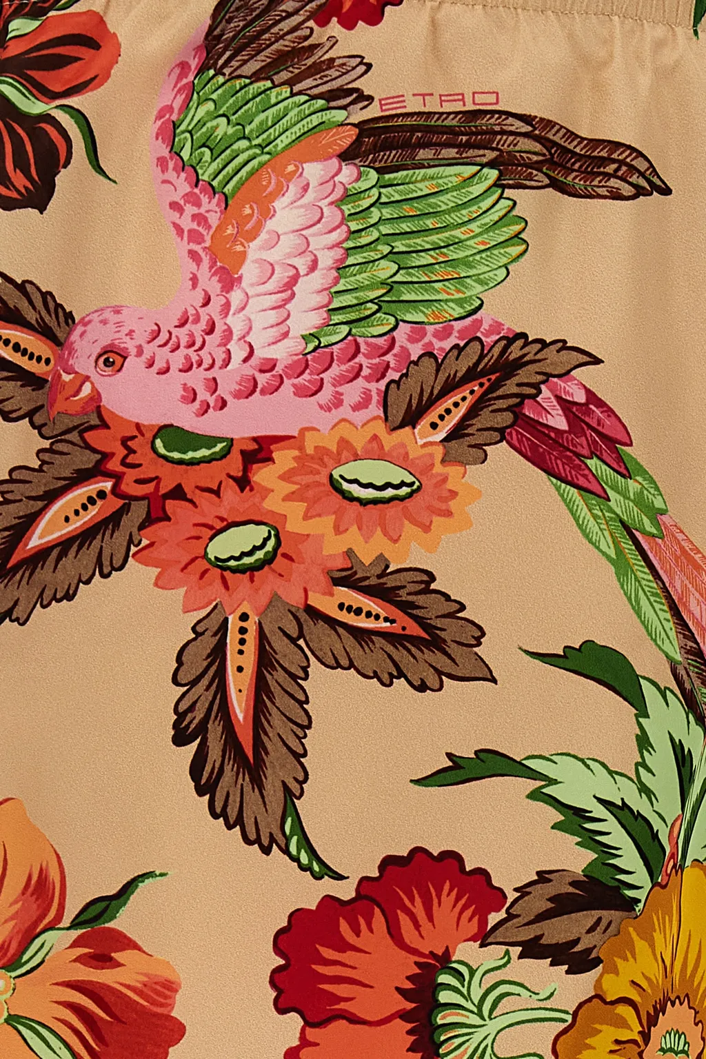 Floral Printed Drawstring Swimsuit