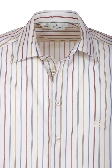 Pegaso Embroidered Striped Shirt