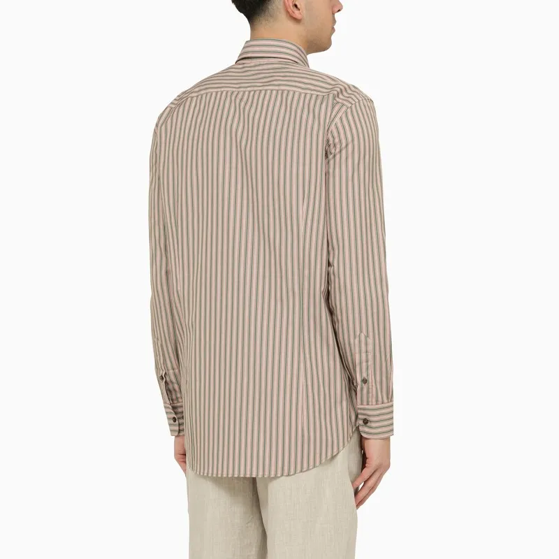 Pegaso Embroidered Striped Shirt