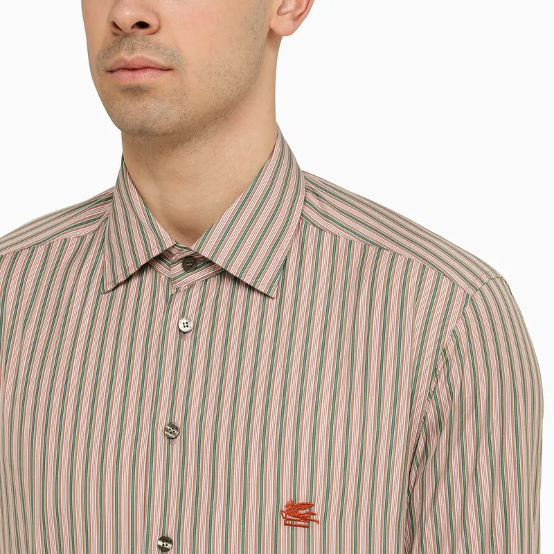 Pegaso Embroidered Striped Shirt