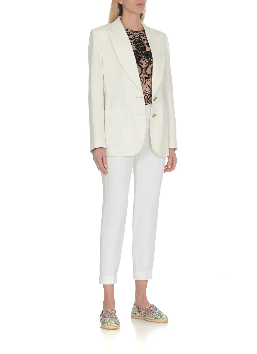 Tailored Cady Cigarette Trousers