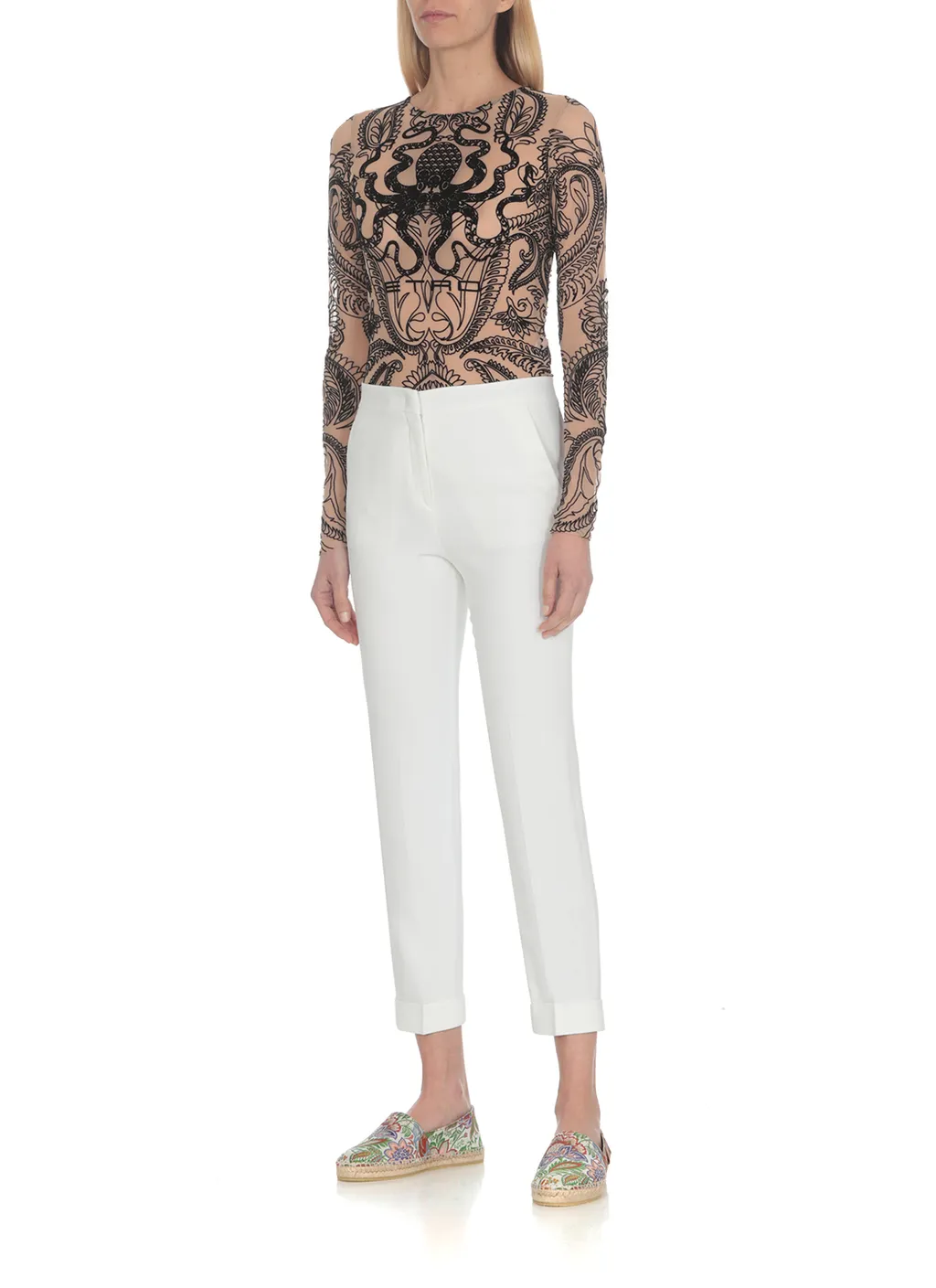 Tailored Cady Cigarette Trousers