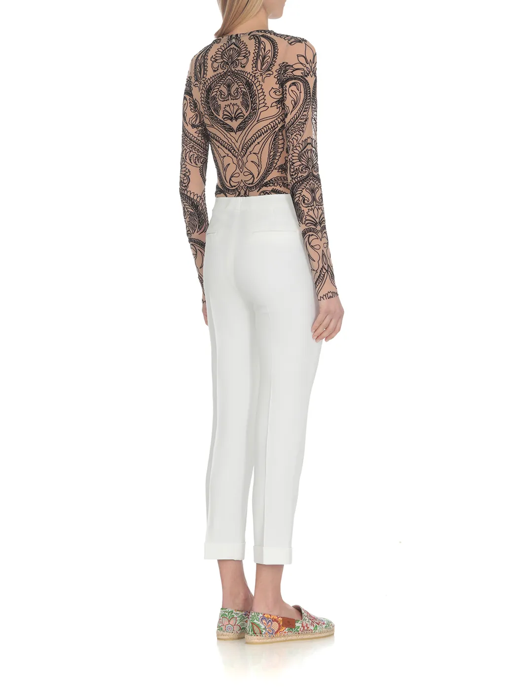 Tailored Cady Cigarette Trousers