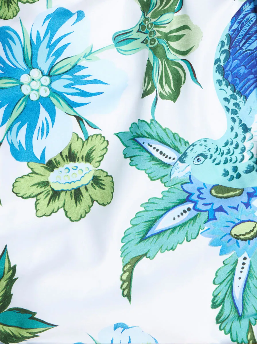 Floral-Printed Drawstring Swim Shorts