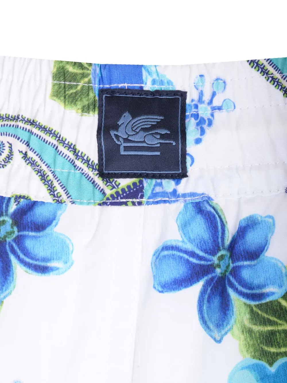 Allover Floral Print Drawstring Swim Shorts