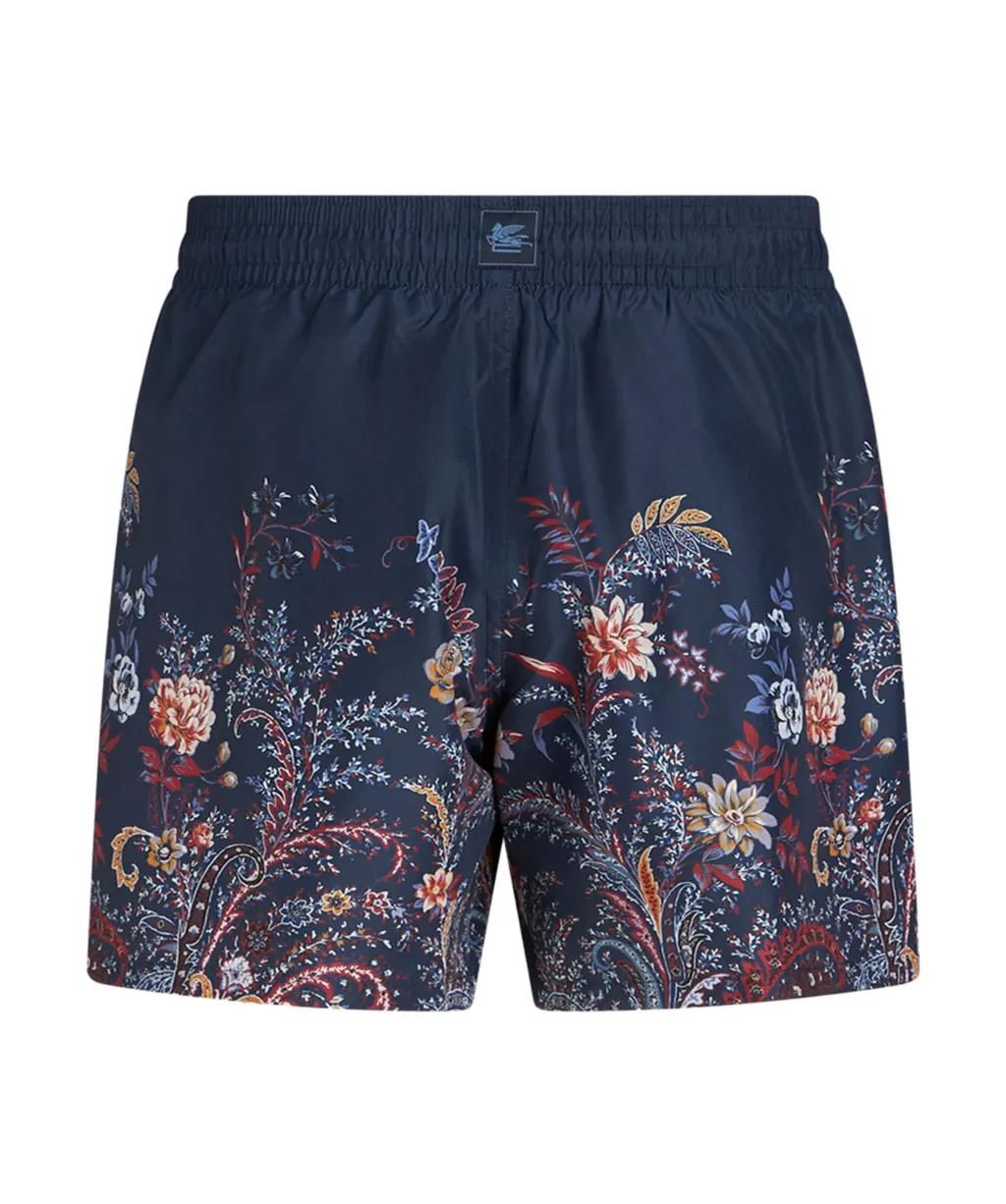 Floral Printed Drawstring Swim Shorts