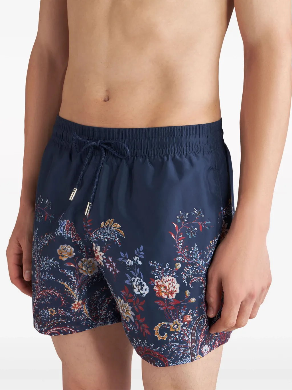 Floral Printed Drawstring Swim Shorts