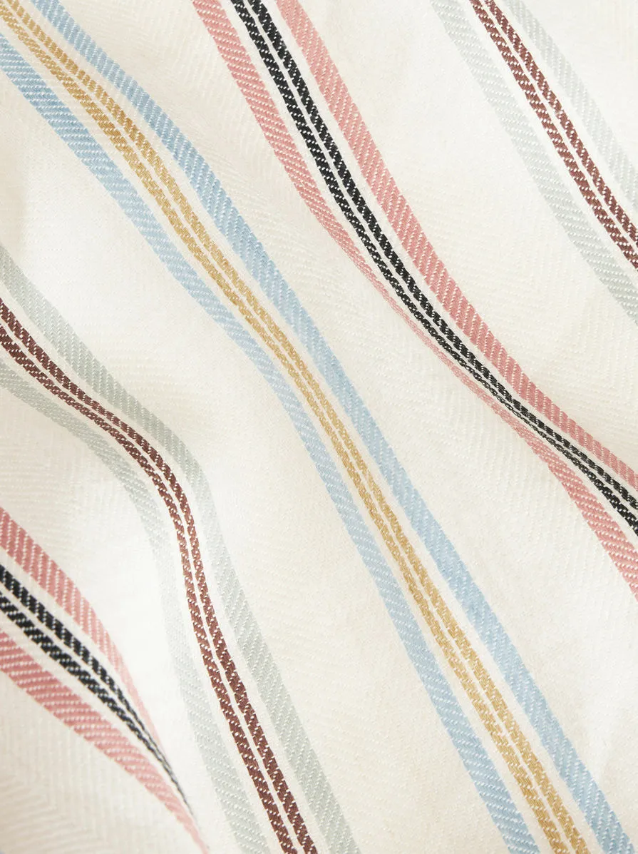 Striped Buttoned Overshirt