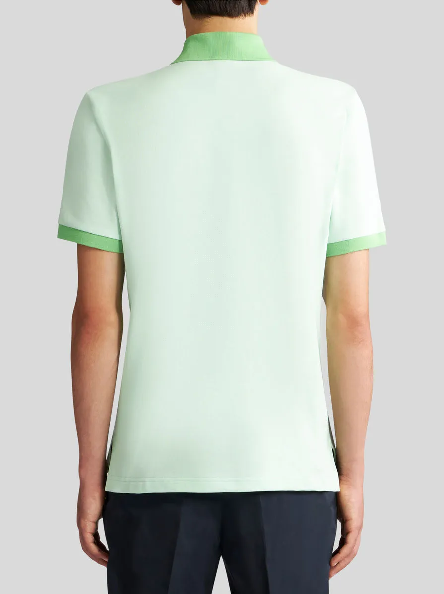 Logo Embroidered Short Sleeved Polo Shirt