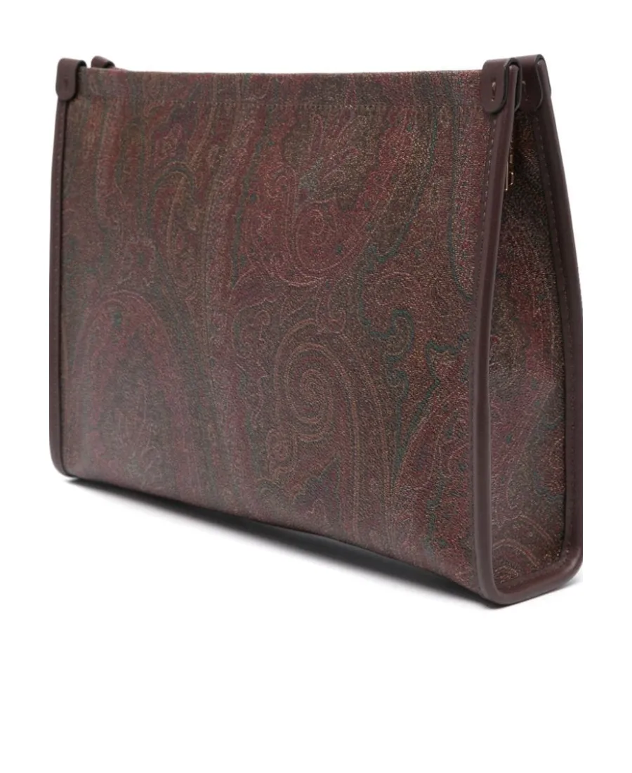 Large Paisley Pouch With Pegaso Detail