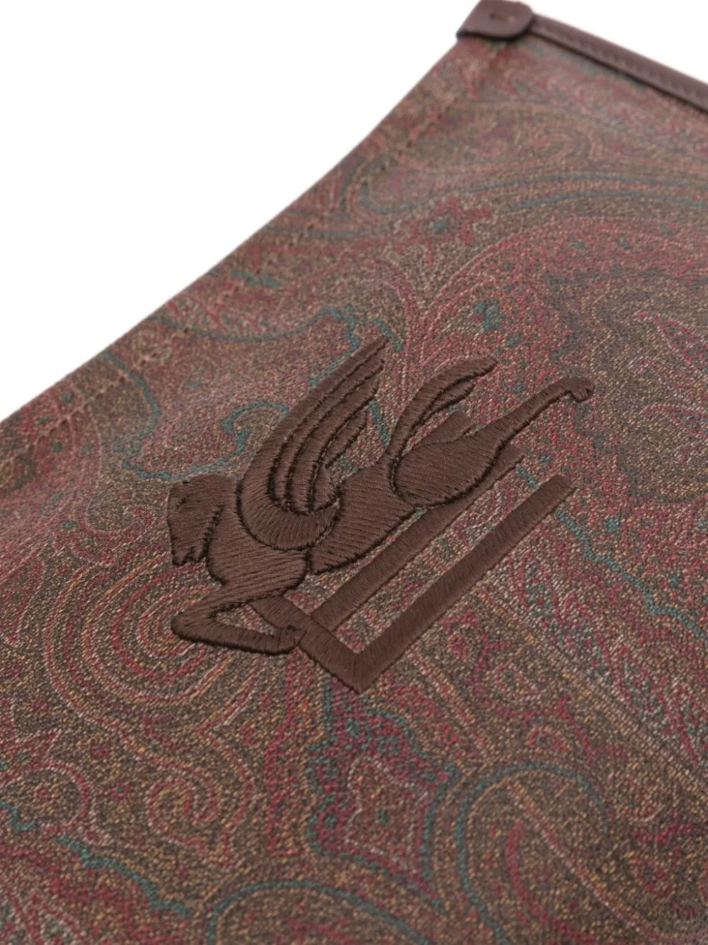 Large Paisley Pouch With Pegaso Detail